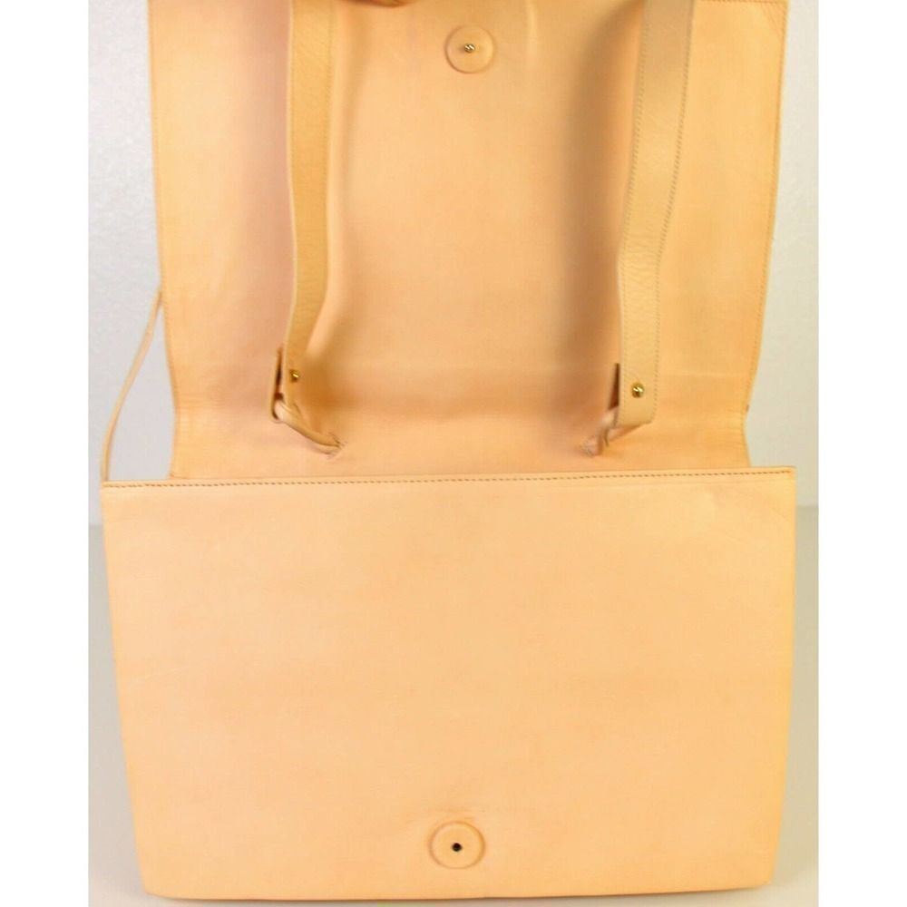 VTG ANDREA PFISTER ITALY CREAM BLUSH GENUINE LEATHER SHOULDER BAG XBODY PURSE - Picture 12 of 12
